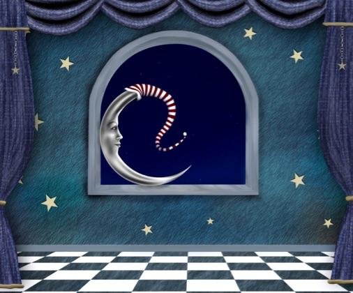 The moon and stars