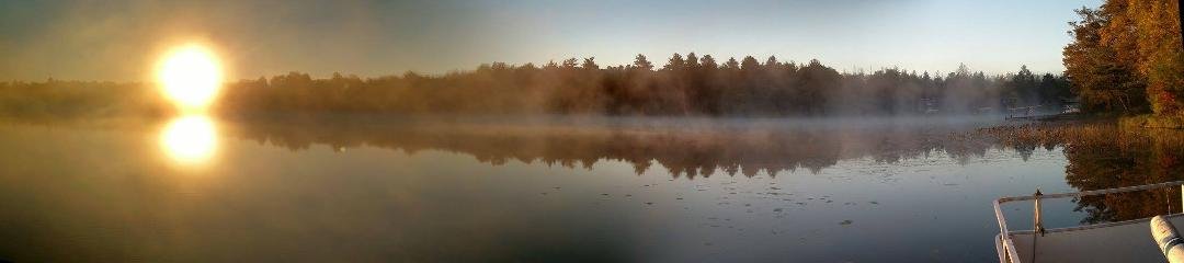 Sunrise on the lake.