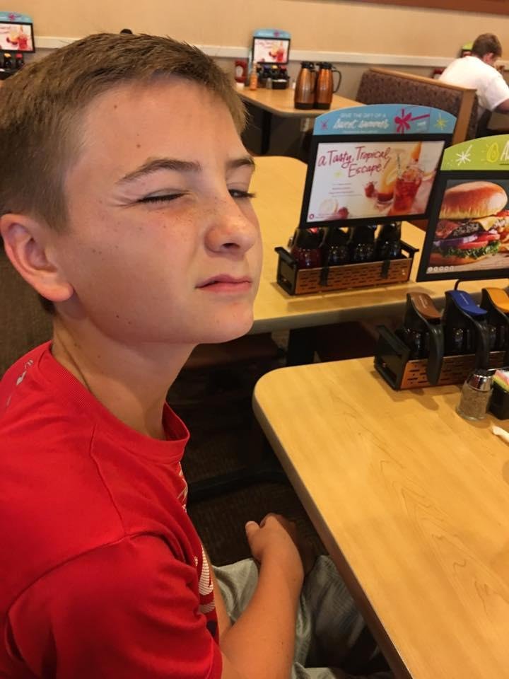 Havin breakfast with our buddy!