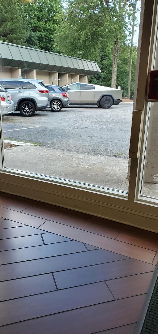 There's a new dumpster in our parking lot!