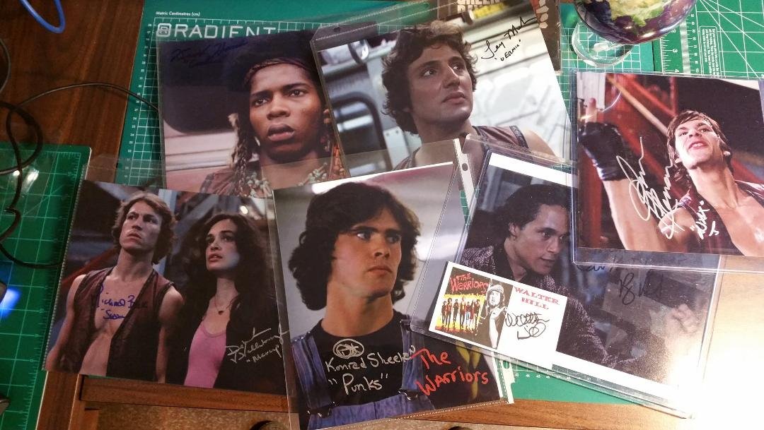 Good Idea? I realized I may yet have a use for my autograph collection from "The Warriors" - mounting them at the bottom of the "subway entrance" stairway . I haven't yet sold Tam on the idea. "Can You Dig It?"