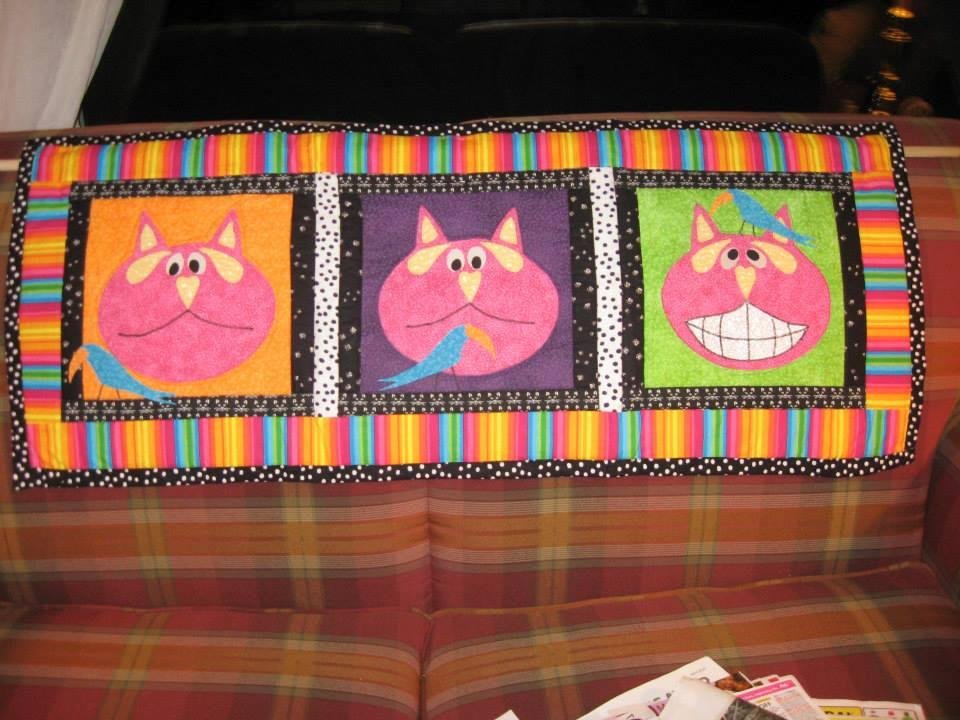 Kitty and Bird Wall Hanging $25
message me if you are interested.