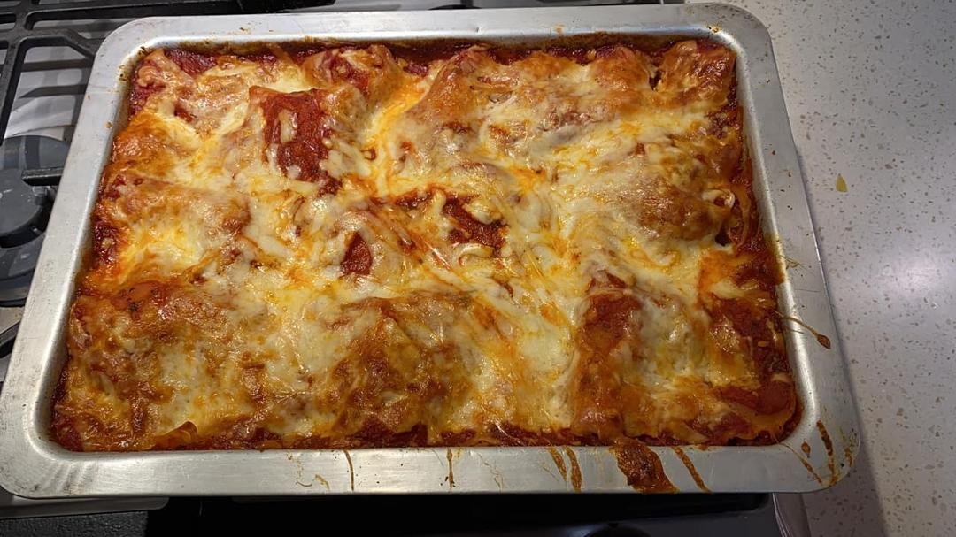 Lasagna. This needs to ba a scratch and sniff !