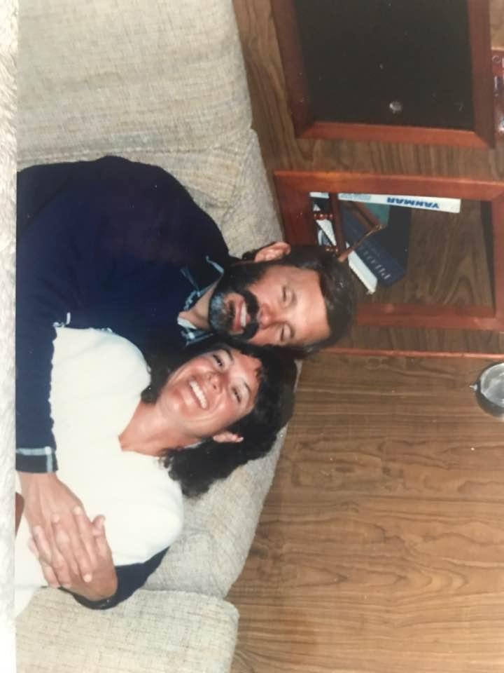 Me and my sweetie on my Dad’s boat circa 1989