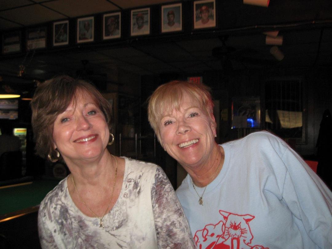 Cousin Sharon Merkt and friend Donna Bley