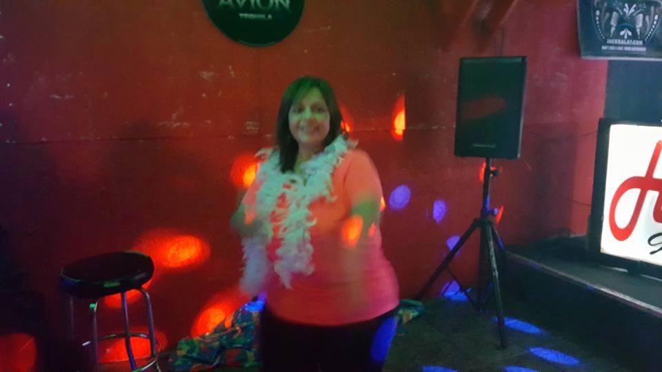 Celebrating the Birthday girl Diane ...enjoying the food and great music!