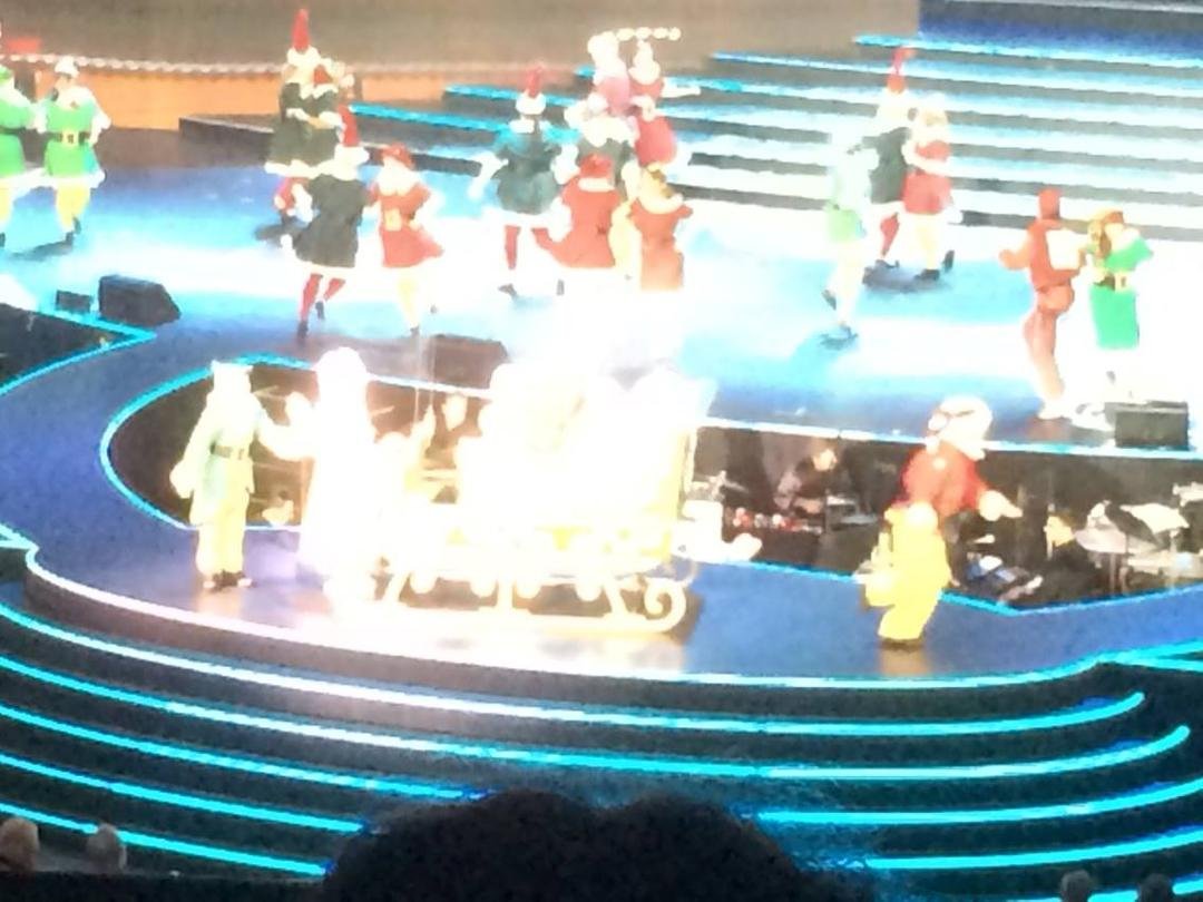At Prestonwood Baptist Church Christmas program with mom!