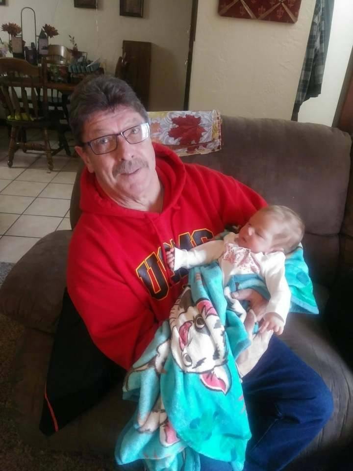 Me and my new great gran-daughter Alexandra (Alex) she is so beautiful I wont see here until March or April 2018 the shes moving her I think there"s more pictures but I like this one. Next post will be with my new great gra
