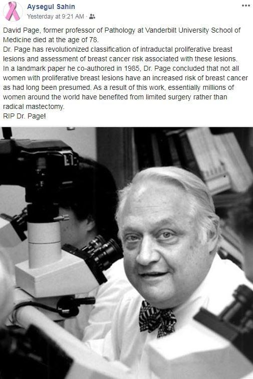 Sharing a very sad post from Dr. Aysegul Sahin...