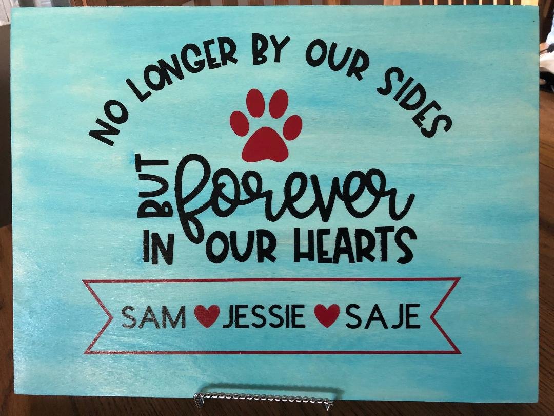 Our beautiful gift homemade by Heather!!! Bawled my eyes out. Loved seeing Heather, Sarah and Ian today. 🤗🥰