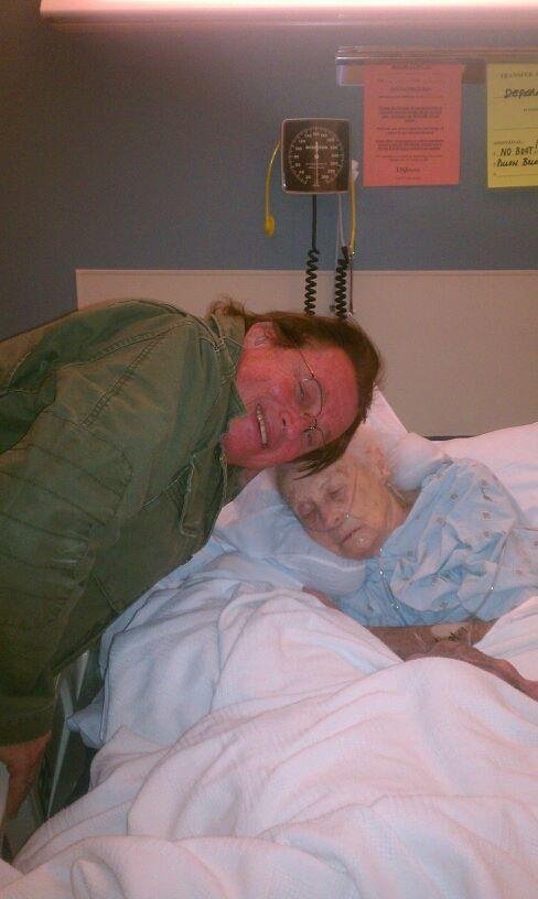Christmas day with my mom at Select Specialty Hospital in Carrollton... Our last Christmas together...life is too short...live each day to the fullest and love life each day to the fullest. I love my mom and will always do