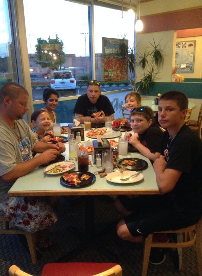 Dinner at Round Table Pizza