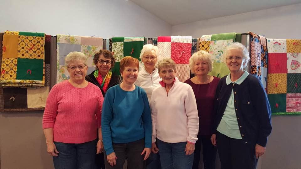 The quilters at My church....Glory of Christ. 2016