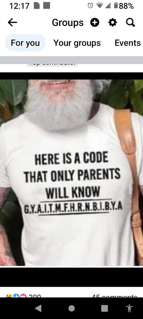 We all know what this means. I heard it routinely as a child! LOL