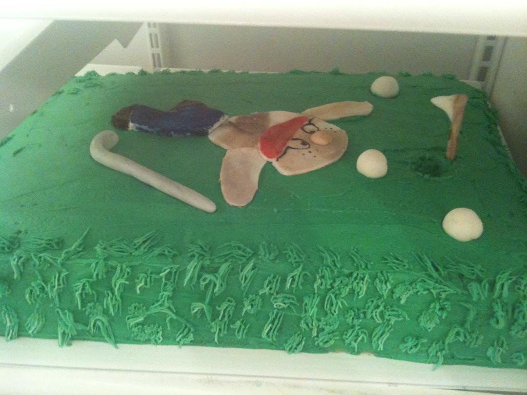 Lining up the shot holders cake