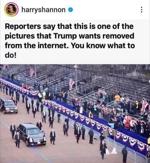 Trump wants this picture removed from the internet. Please share it!