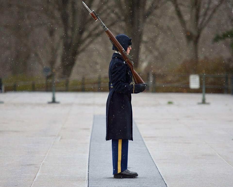 I post a lot about the Old Guard and the Tombs of the Unknown Soldiers.  When my father retired from the Army he became the Assistant to the Superintendent of Arlington National Cemetery and we actually lived on the grounds