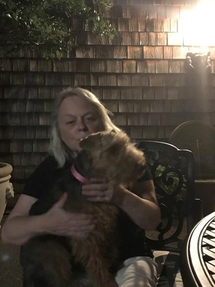 LuLu & her new friend. Some proof that pampering can work!