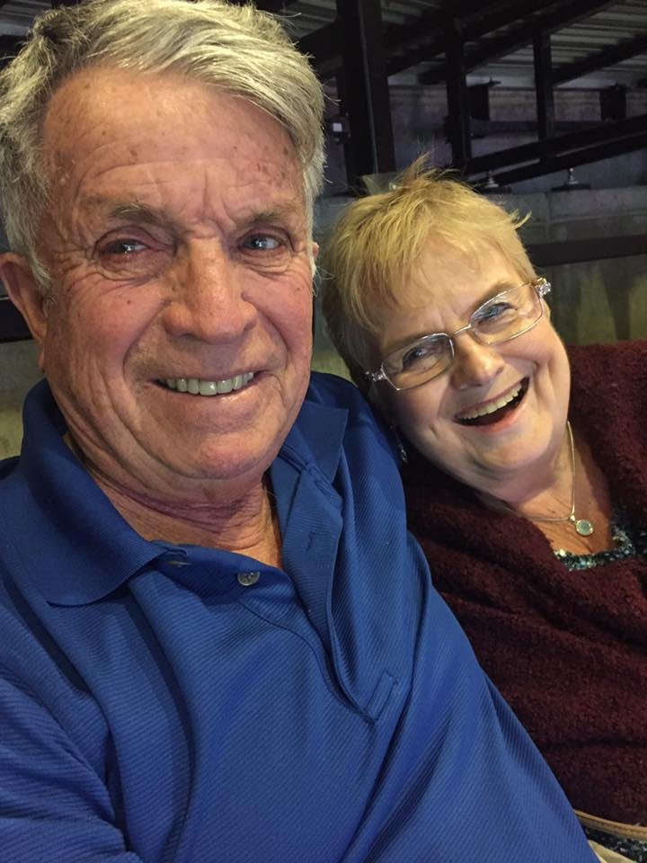 Having fun at a Rockets Basketball game