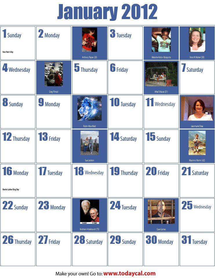 Massimo Marini's album, 2012 Calendar