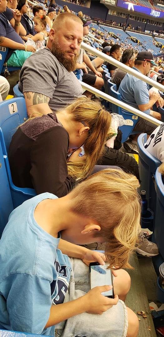 What they do at a baseball game.