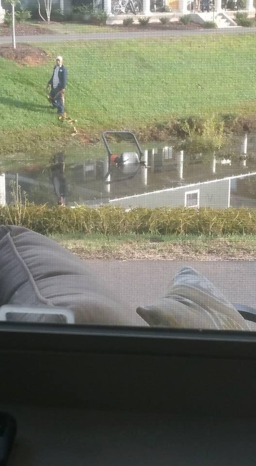 This is what I saw this morning when I looked out my window. Someone miscaculated. Lol