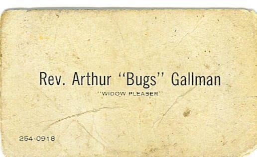 Many years ago, I had a client who left me his business card .  He was a lay preacher.  Last week, as I disposed of a number of ancient files, I discovered the card, dog eared and worn.  But it is readable.