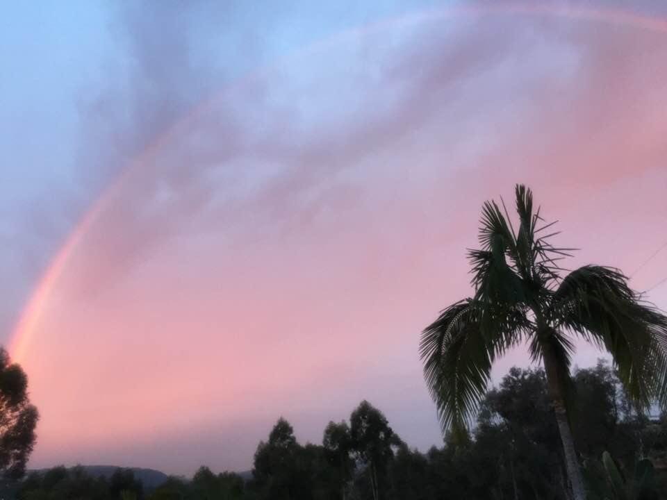 Wow what a nice way to wake up to a rainbow in La Costa! Have a wonderful weekend my friends and family!