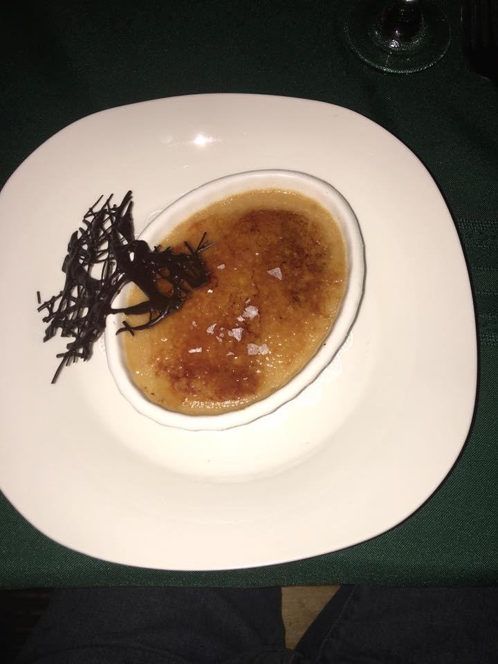 Salted caramel malt brulée