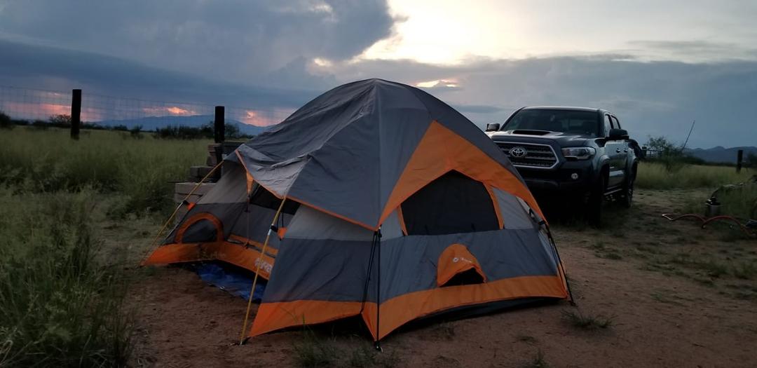 We built our first house at the Scotti Ranch. One bedroom, no bath unless you count the hose outside for a shower and the bushes in the wash for a #1....