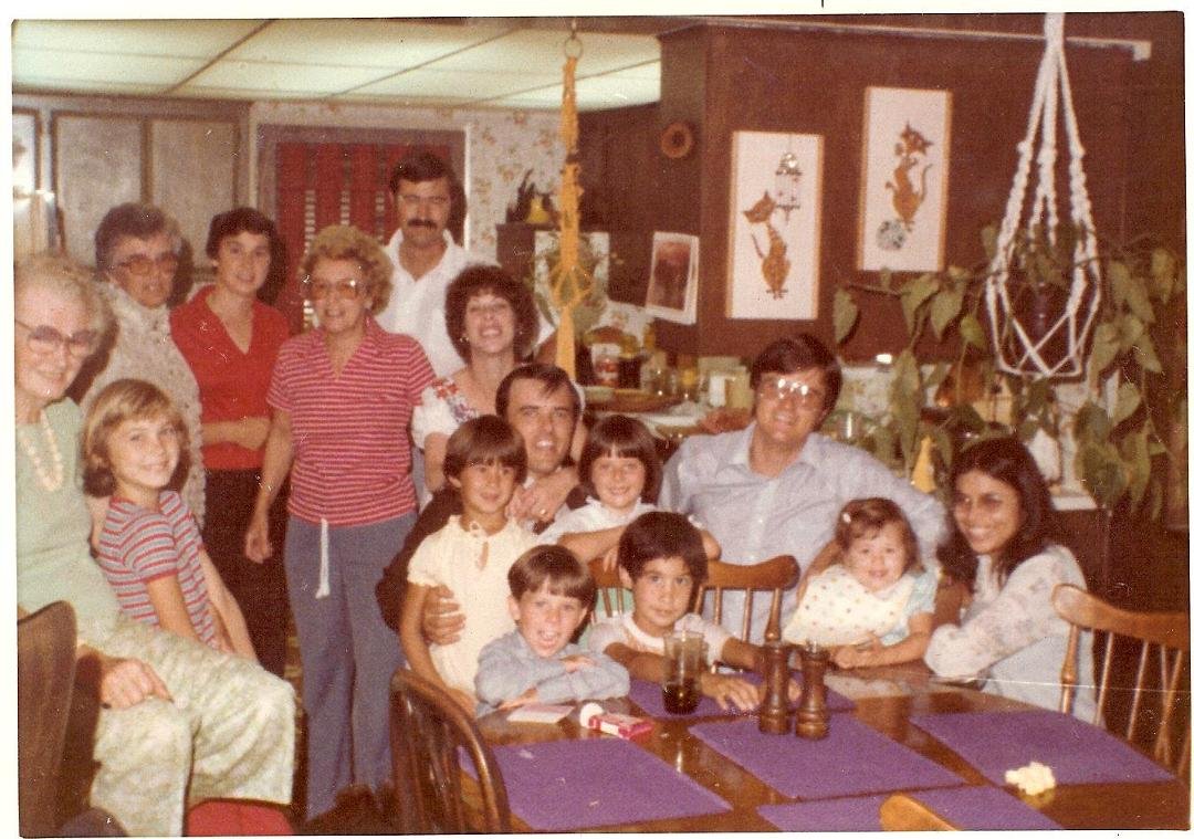 Remember when.  Special Gatherings.  Can you name everyone in the picture?