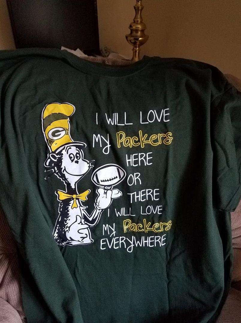 The mystery is solved! Thank you Heather Schultz for be a friend who knows me so well:)) Feeling loved! Heather surprised me with this awesome shirt:) Go Pack Go!!