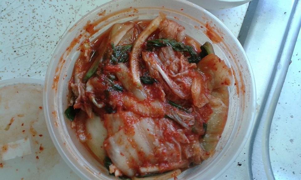My lunch...kimchi