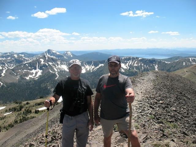 On top of avalanche Peak(10,556') with Charles
