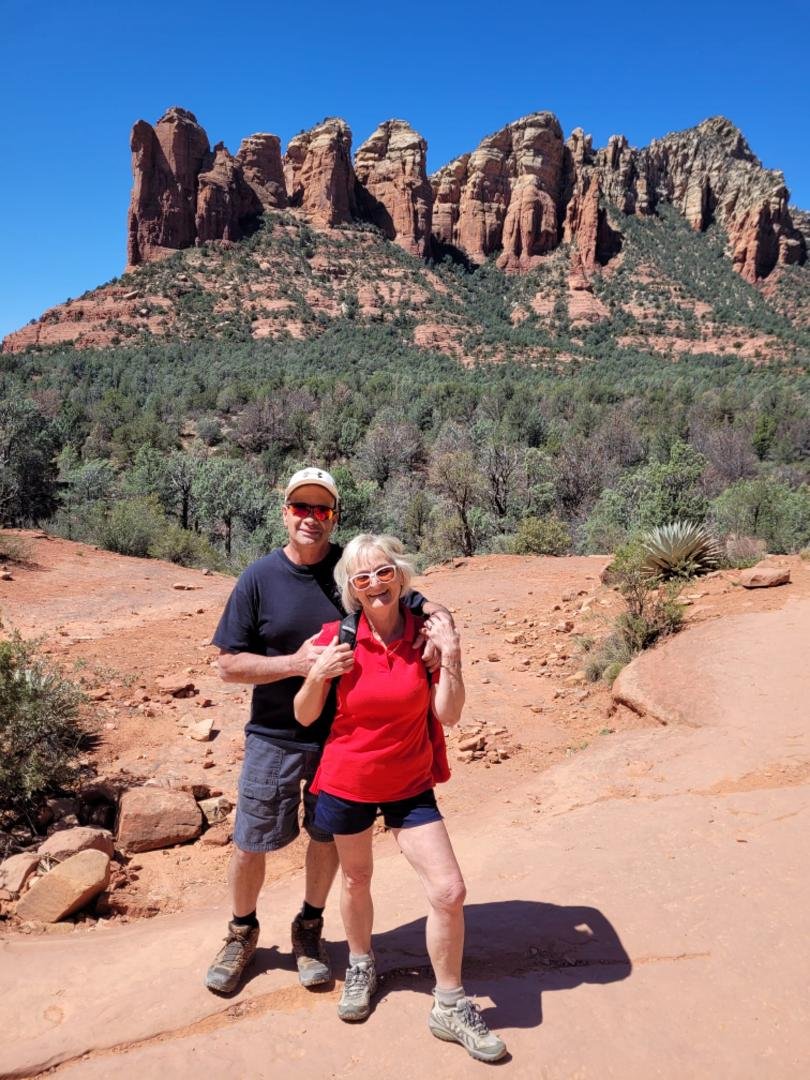 Fun day hiking in Monument Valley and happy retirement for us!