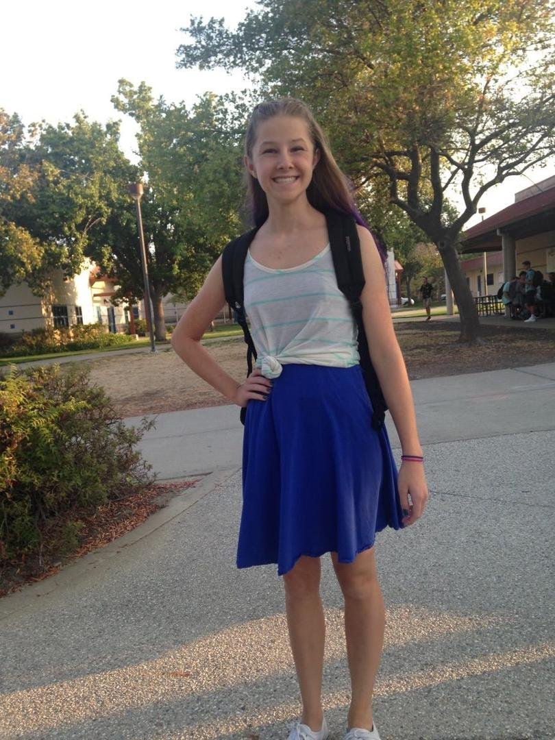 First day of Sophomore Year at Rocklin High School - should have been on here yesterday but Technologically Challenged Father strikes again!!