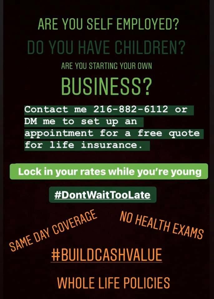 Do you insure your house? Your car? Your jewelry? Why not yourself?? For your family and the future it’s very important. Reach out to Vonni Giovanni or give her a call below to answer any and all of your life insurance ques