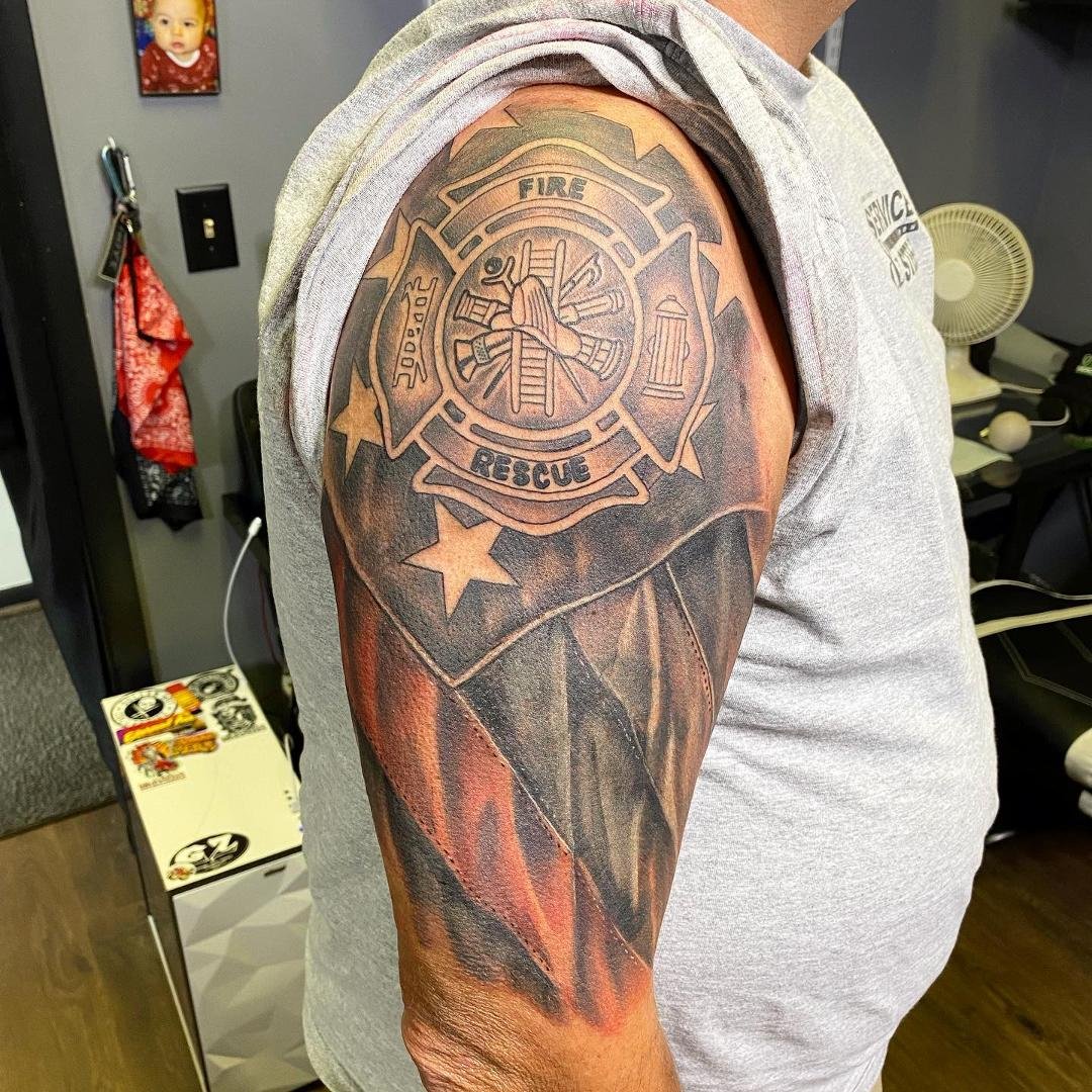 My husband David’s new tattoo.