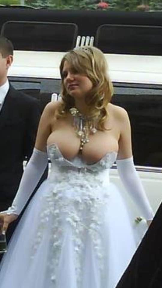 She spent weeks picking out her beautiful wedding dress. I would be willing to bet her parents are so proud