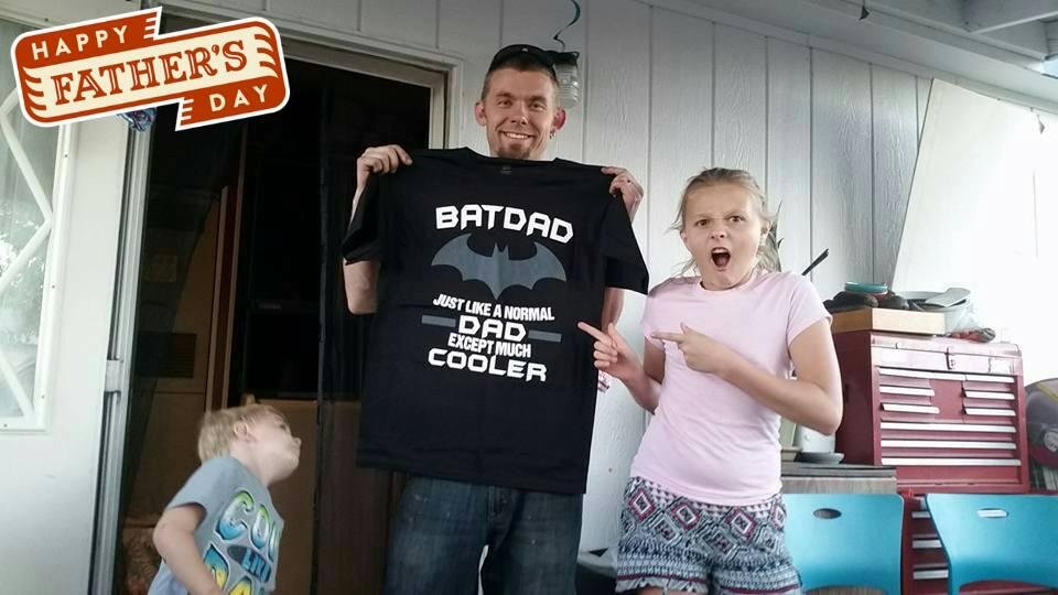 Happy bat-father's day to my son Todd Parker! It has been an adventure watching you grow and stretch to provide for your family. We all love you so very much. Trinity Parker, Thor Parker, Kassie Parker. Dennis Newton, Chal