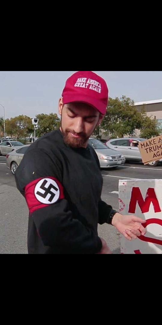 Looks like #ANTIFA is at it again!! #NAZISCUM