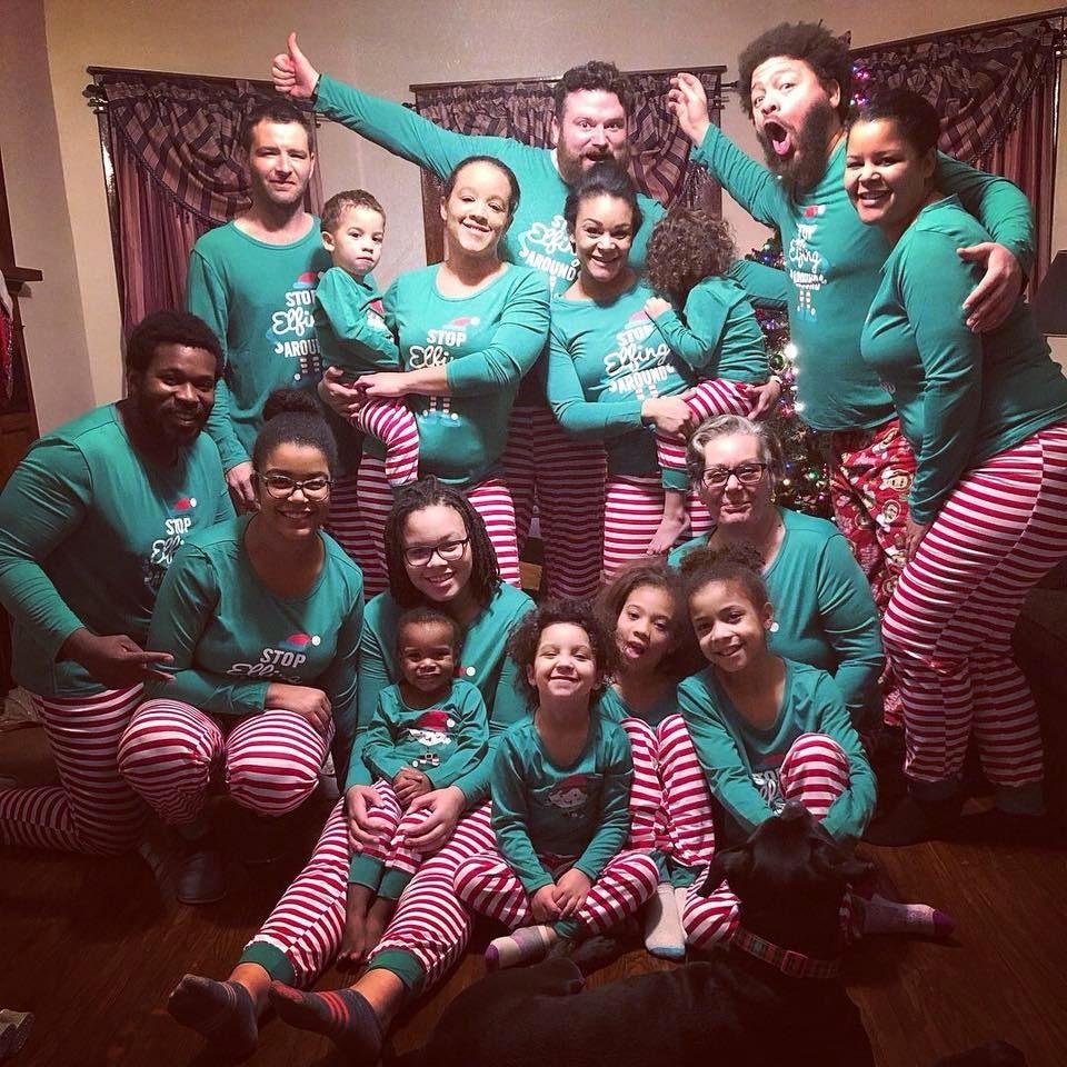 This is the first of a few "old" family photos I will post. This was our first Christmas in matchign pj's. 2015 I think but my daughter's will correct me it I'm wrong