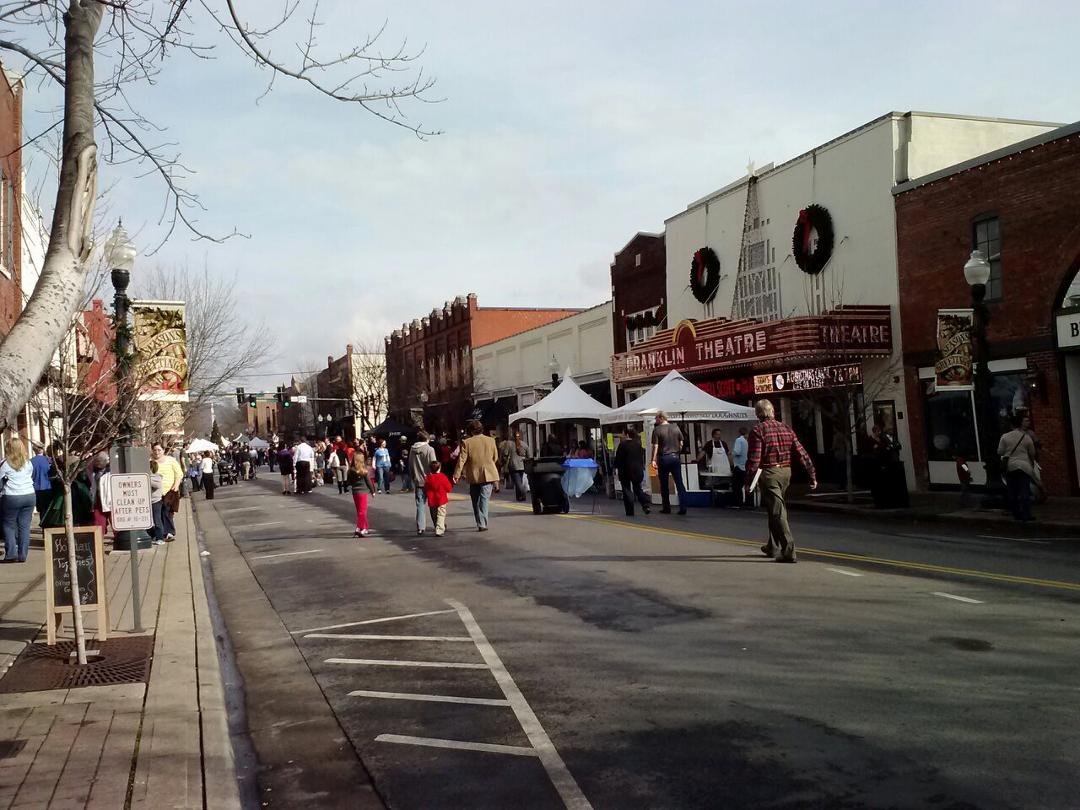 Down town Franklin TN Christmastime!