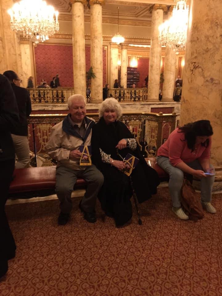 Alice and I enjoying Anastasia Wednesday evening performance
