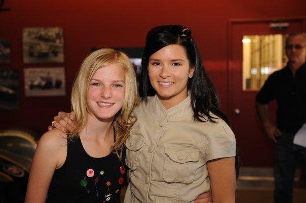 Hannah and future Indy 500 Winner, Danica Patrick.