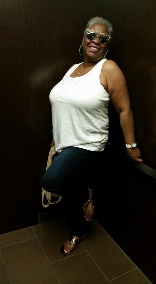 Brenda Cox in the elevator again