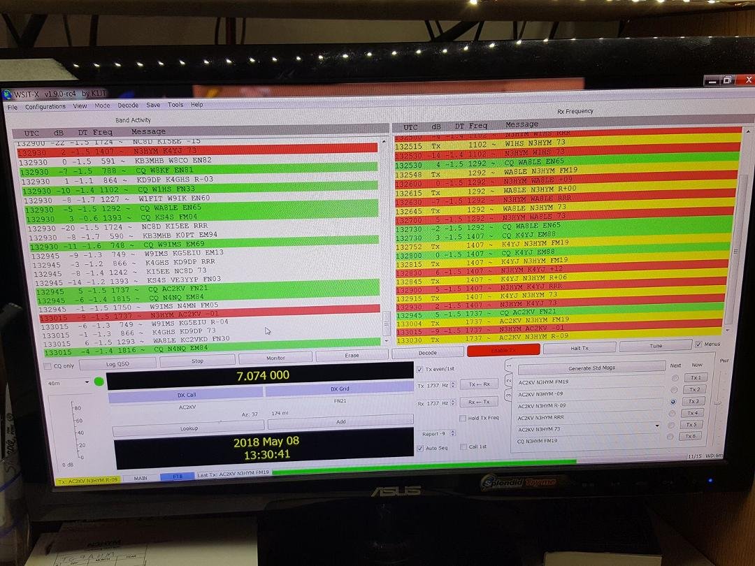 FT 8 on 40 meters is active