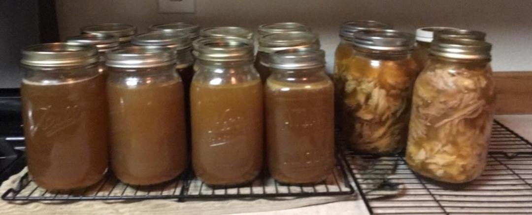 Today’s canning 12 quarts stock 5 quarts turkey