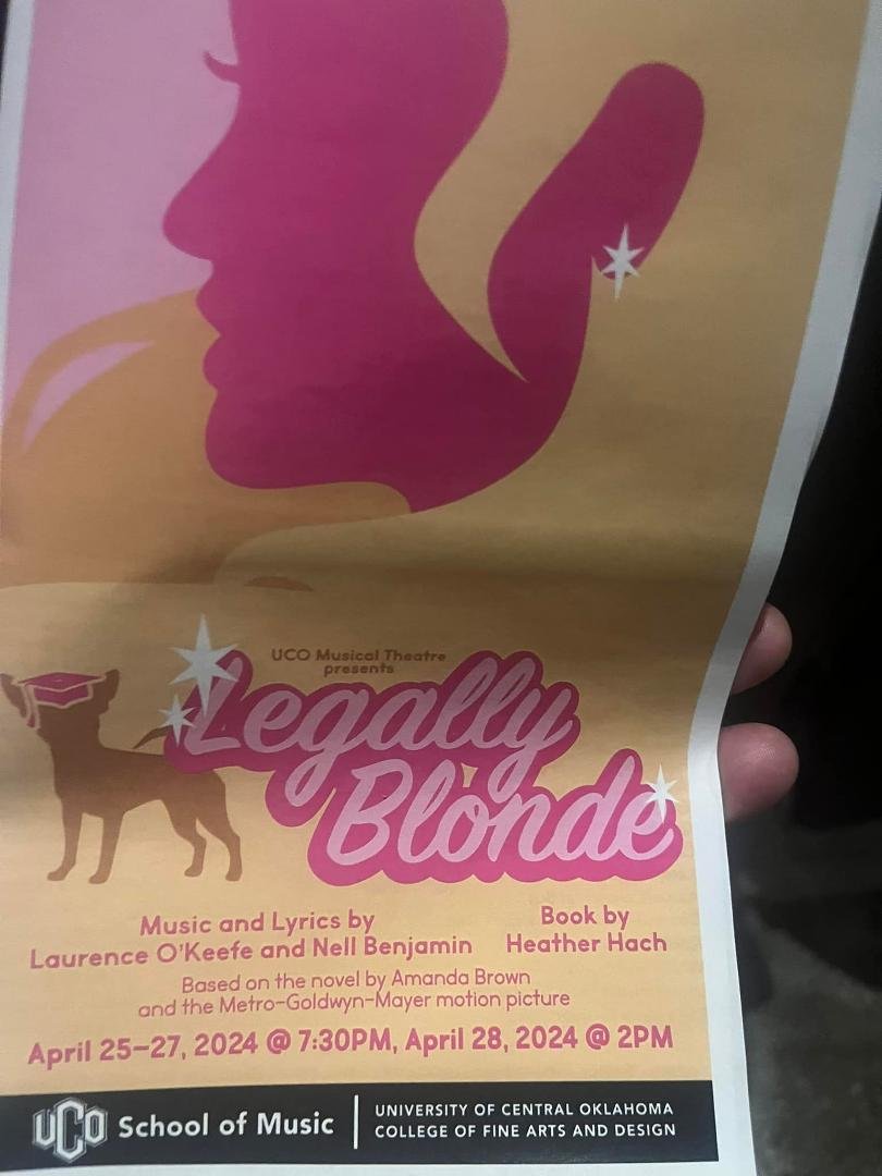 Watching the opening night of Legally Blonde!
