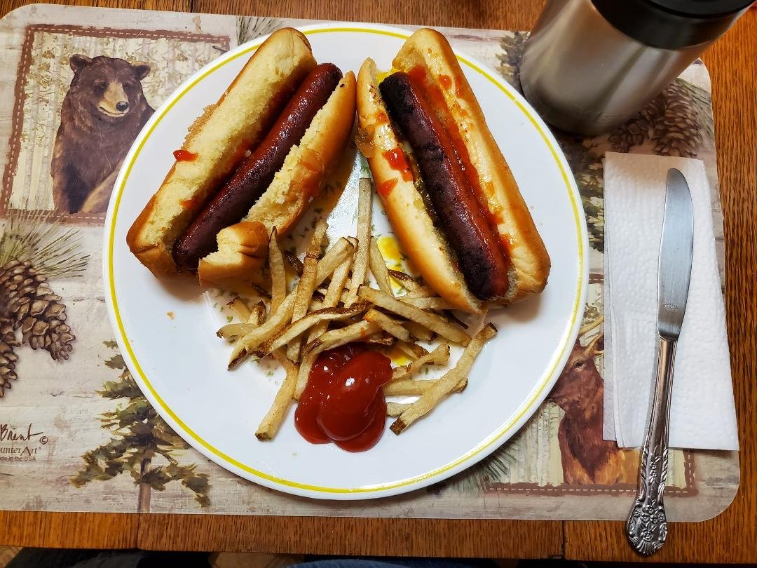 Our All American dinner * Hotdogs & Fresh Cut Fries
